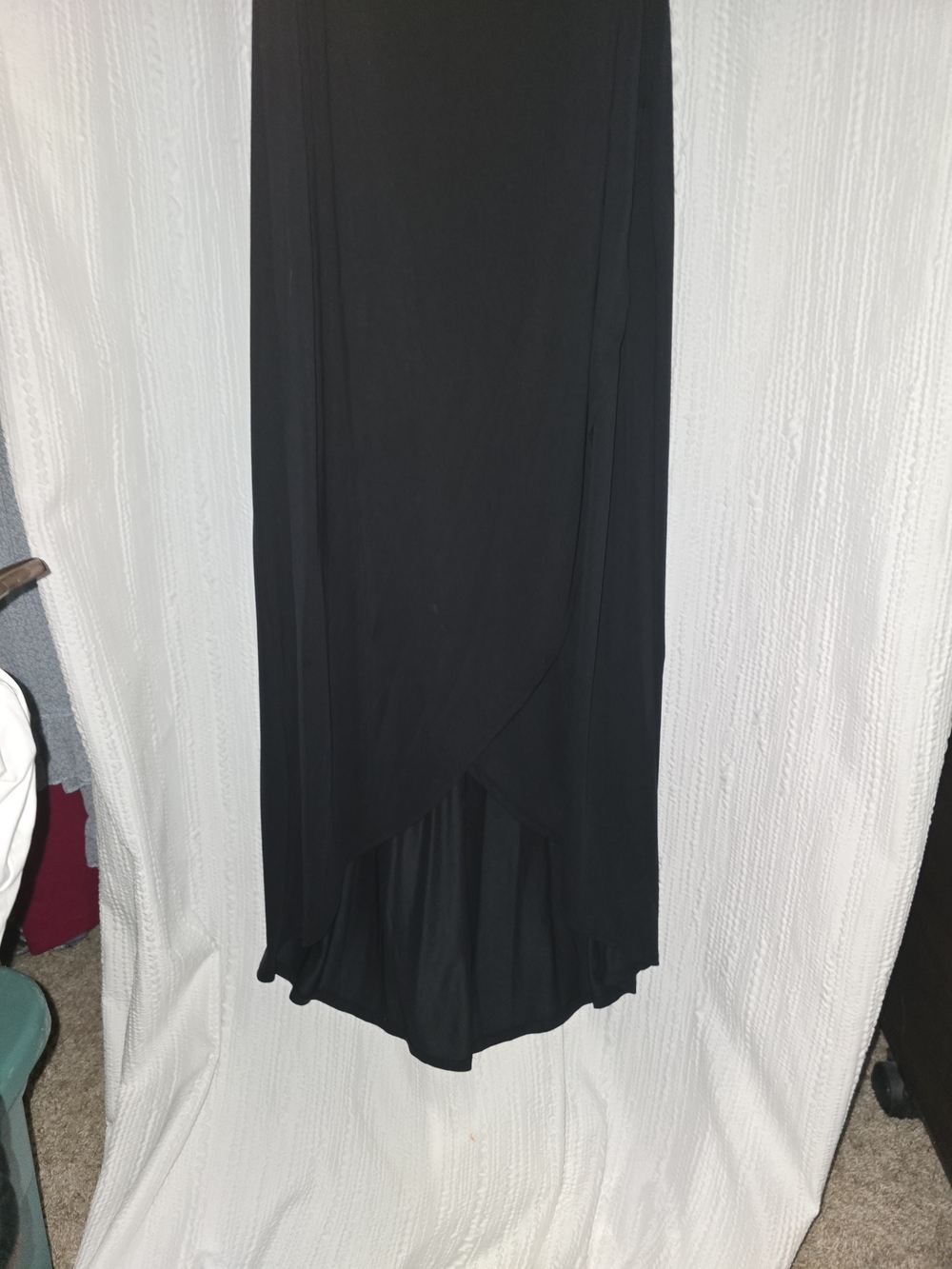 Lisa Rinna Collection Black Racerback High-Low Maxi Dress - Picture 4 of 4